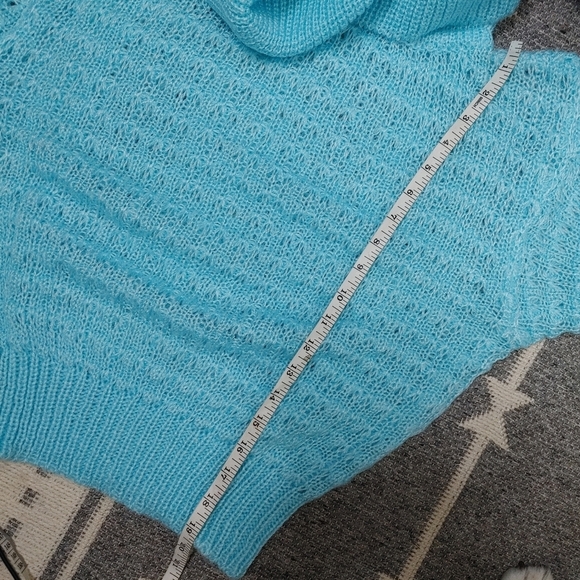 VINTAGE textured knit turtleneck L - Picture 10 of 10